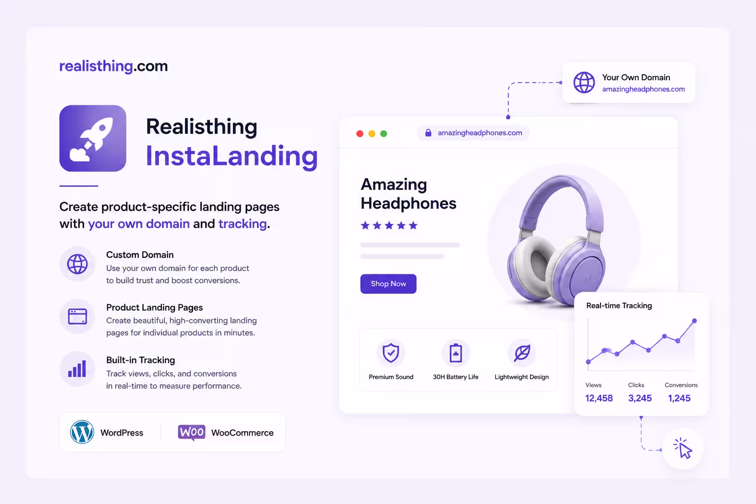 realisthing instalanding page