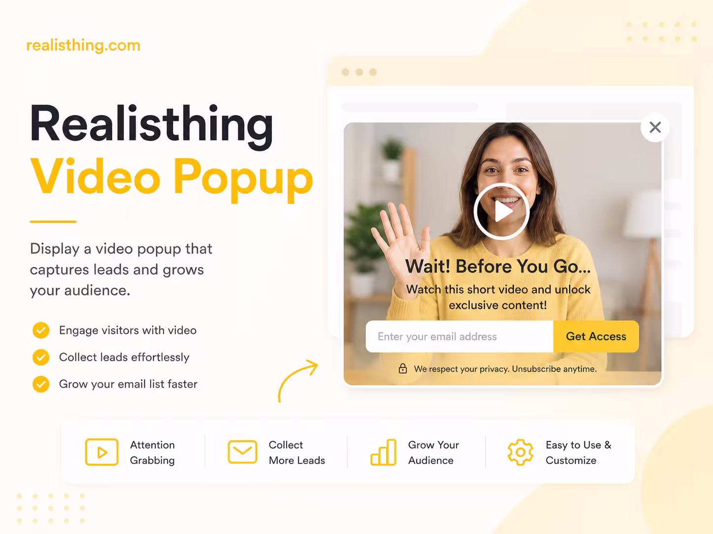 realisthing video popup